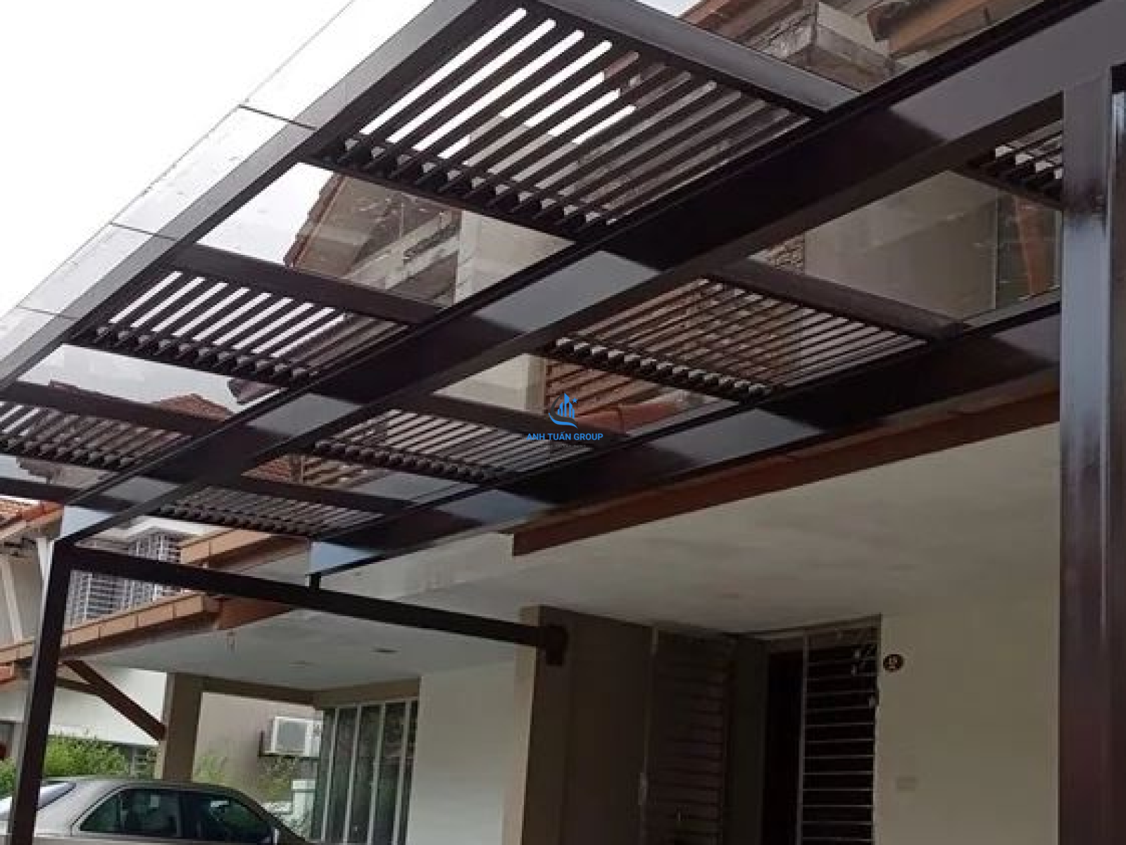 Làm mái che kính tại Hóc Môn
