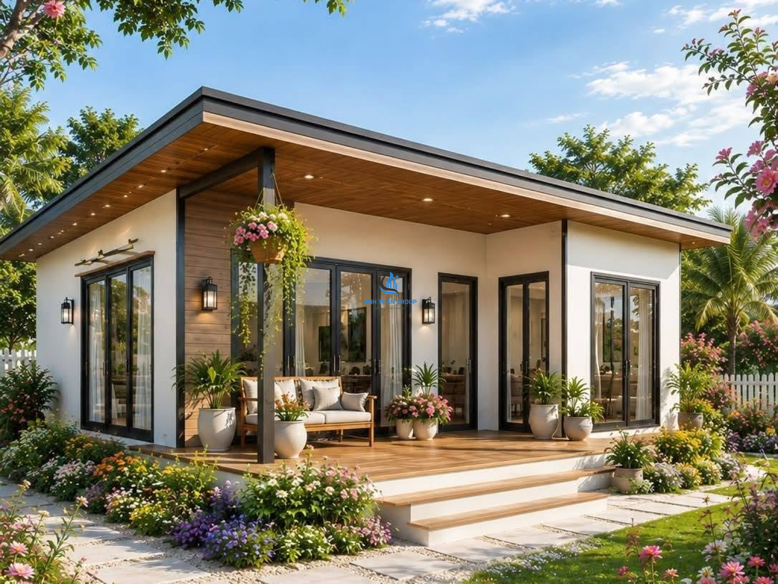 Nhà lắp ghép có chịu được mưa bão không?