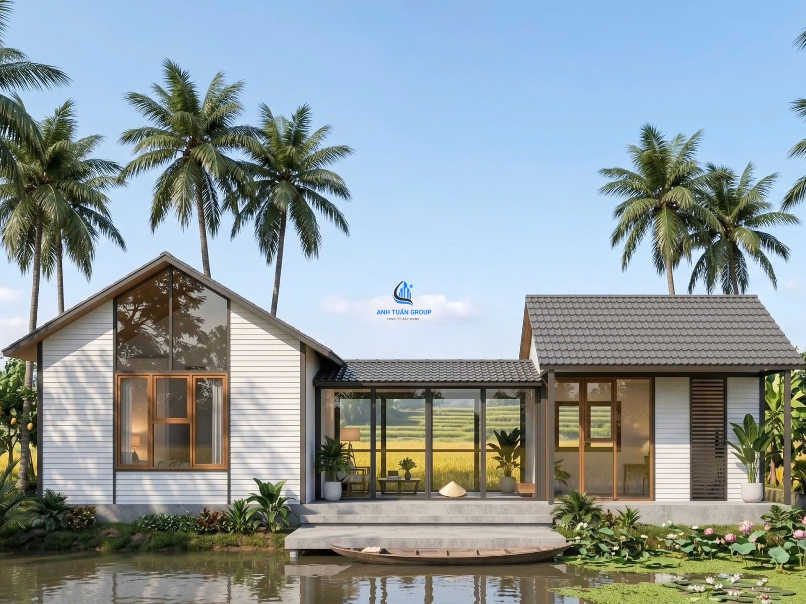 Mẫu nhà vườn lắp ghép đẹp tại Đăk Lăk