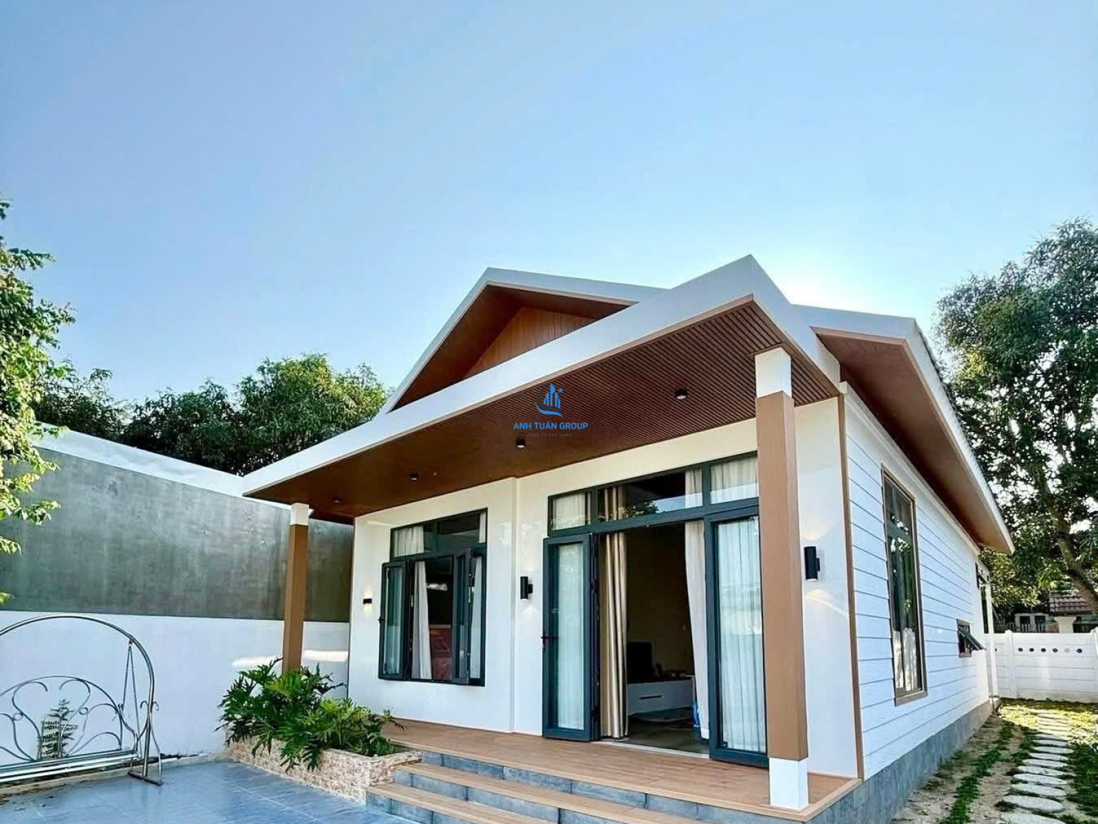 Mẫu nhà vườn lắp ghép đẹp tại Vĩnh Long