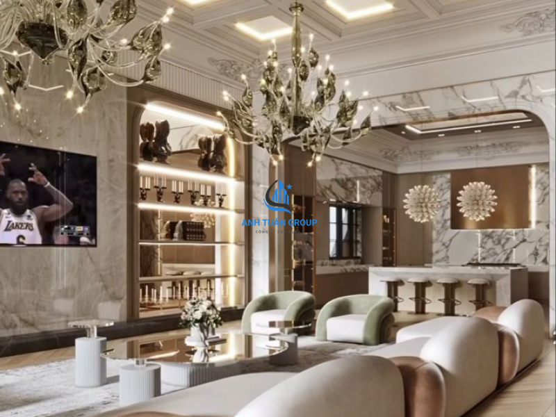 Thiết kế thi công nội thất tân cổ điển tại quận 7
