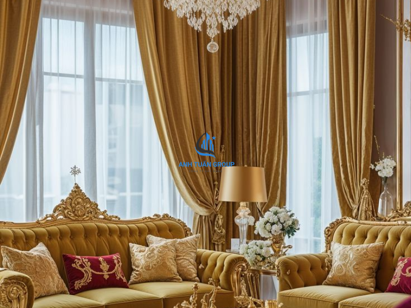 Thiết kế thi công nội thất tân cổ điển tại Củ Chi