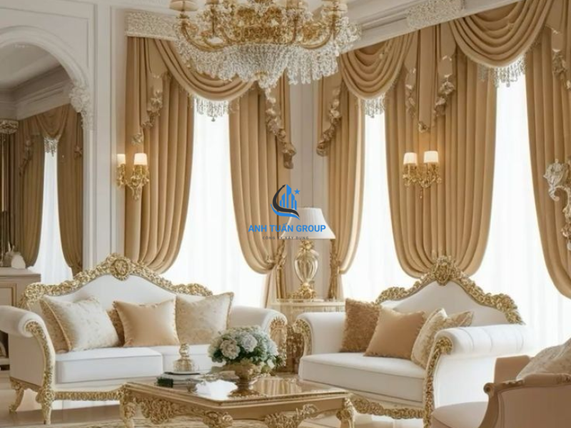 Thiết kế thi công nội thất tân cổ điển tại Hóc Môn