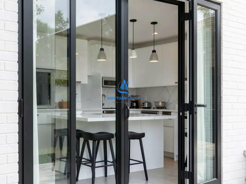 Thi công cửa kính cường lực quận 12 TP HCM