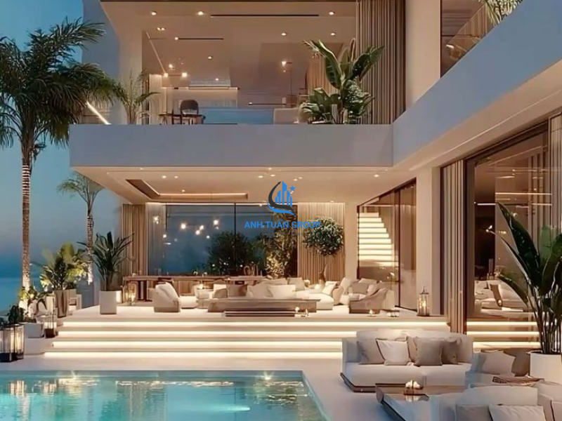 Hồ bơi biệt thự tại quận 8 TP HCM