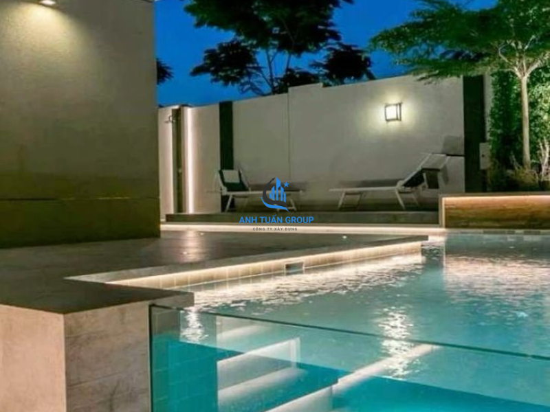 Hồ bơi kính tại quận 1 TP HCM
