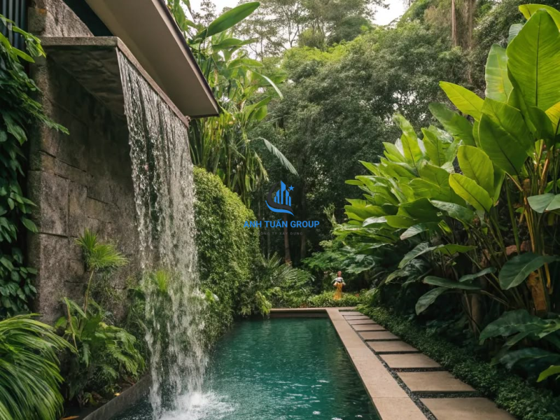 Hồ bơi sân vườn tại quận 11 TP HCM