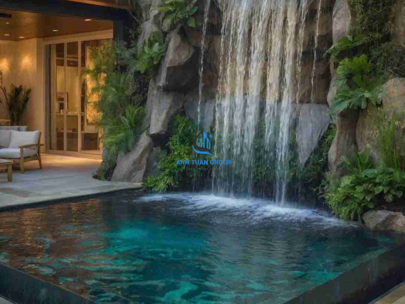Hồ bơi sân vườn tại Gò Vấp TP HCM