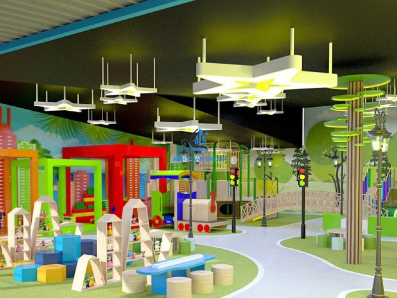 Mẫu Thiết kế  khu vui chơi trẻ em 250m2