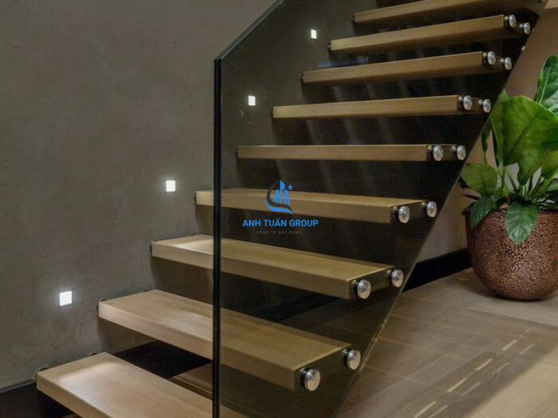 Thi công cầu thang kính quận Bình Tân TP HCM