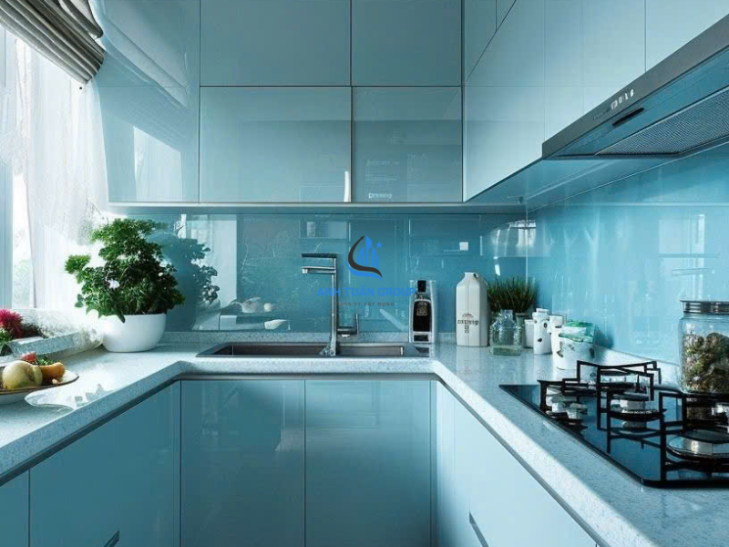 Thi công kính ốp bếp quận Phú Nhuận TP HCM