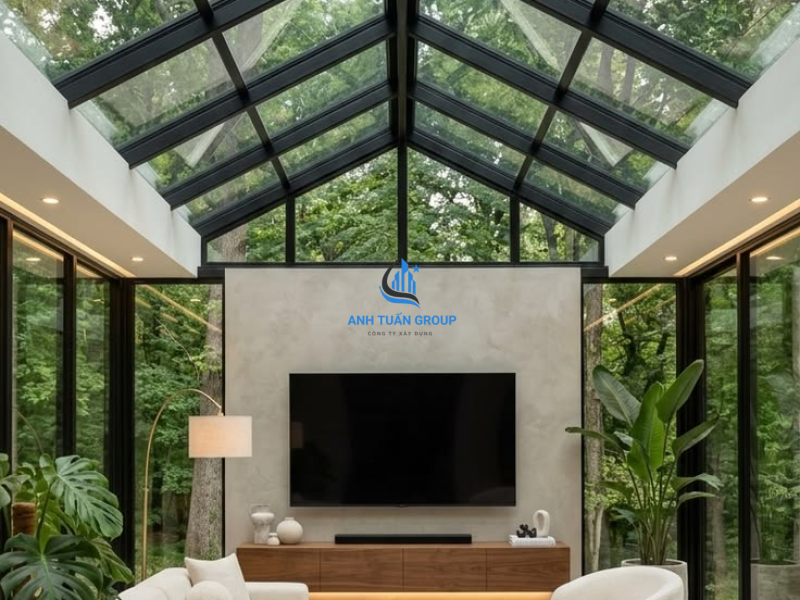 Thi công kính cường lực tại quận 12 TP HCM
