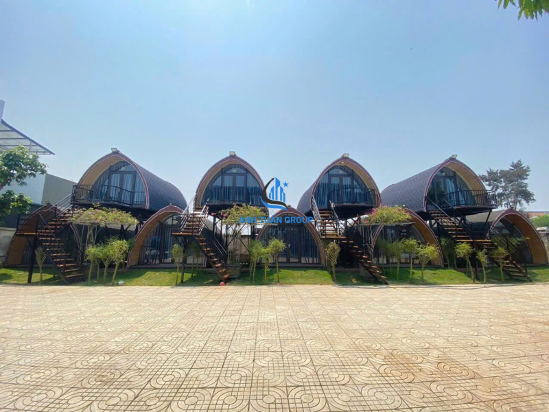 Mẫu nhà vườn lắp ghép đẹp tại Hậu Giang
