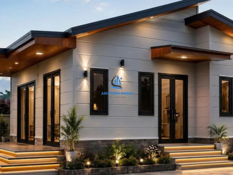 Thi công lắp ghép nhà kit tại Long An
